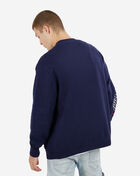 Decibel Varsity Cardigan Sweater SC212-NVY Blue 3