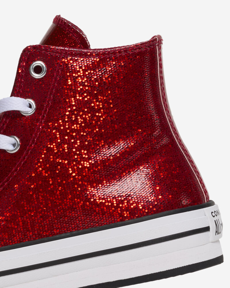 Converse Grade School Chuck Taylor All Star Lift Platform Disco A17657C Red 8
