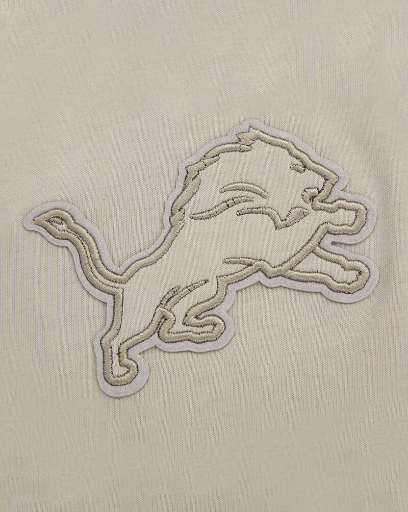 PRO STANDARD Detroit Lions Neutral Drop Shoulder Tee FDL145314-TAU Beige 4