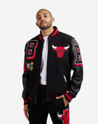 Pro Standard Chicago Bulls Logo Mashup Varsity Jacket BCB654182-BKR Black 1