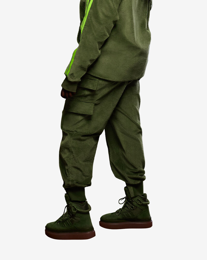 adidas IVY PARK Corduroy Zipper Pants  HM2596 Green 4