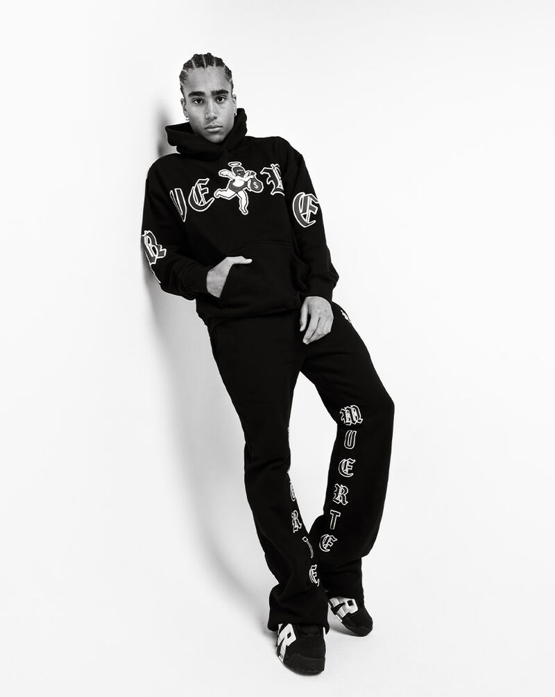 Hasta Muerte Motivated Stacked Fleece Pant HMMOTIVATEDBTM-BLK Black 5