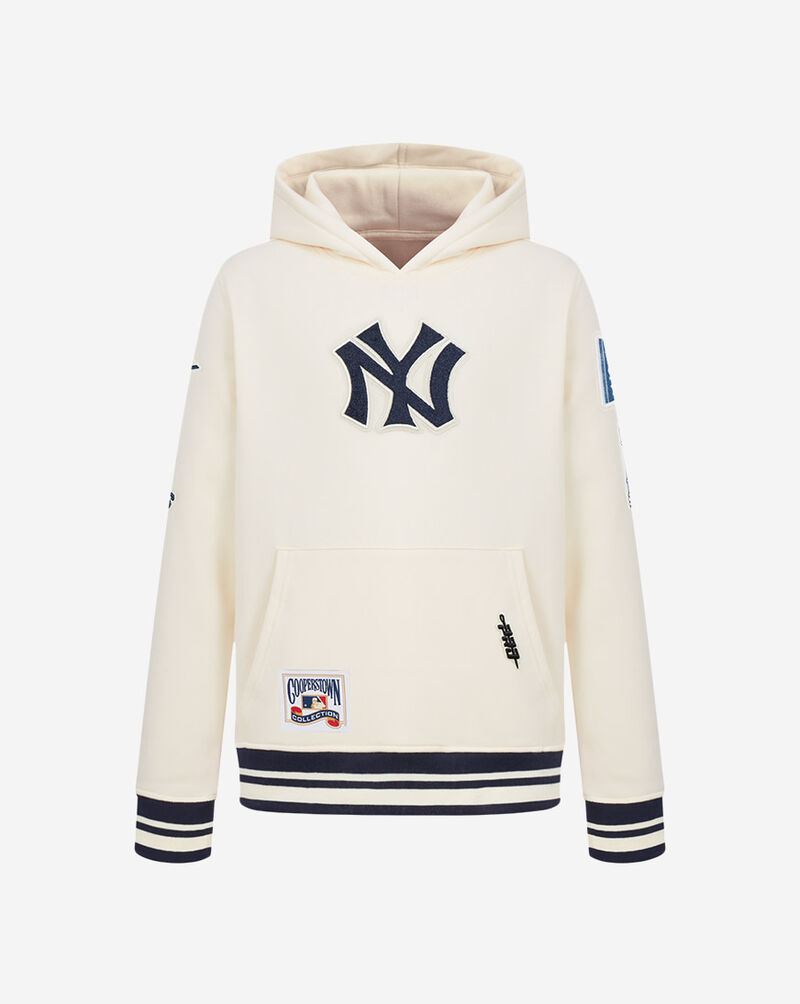 PRO STANDARD Big Boys' New York Yankees Retro Classic Rib Fleece Pullover Hoodie LNYB5315143-EMN cream 1