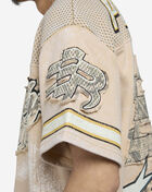 Smoke Rise French Terry Crop Graphic Jersey KT25255SN-CLY Beige 3