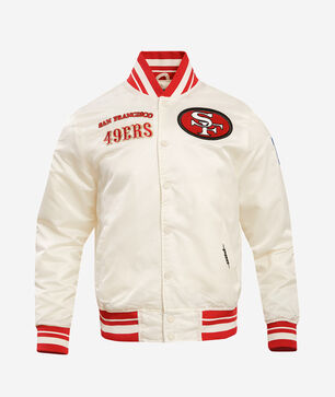 San Francisco 49Ers Retro Classic Rib Satin Jacket