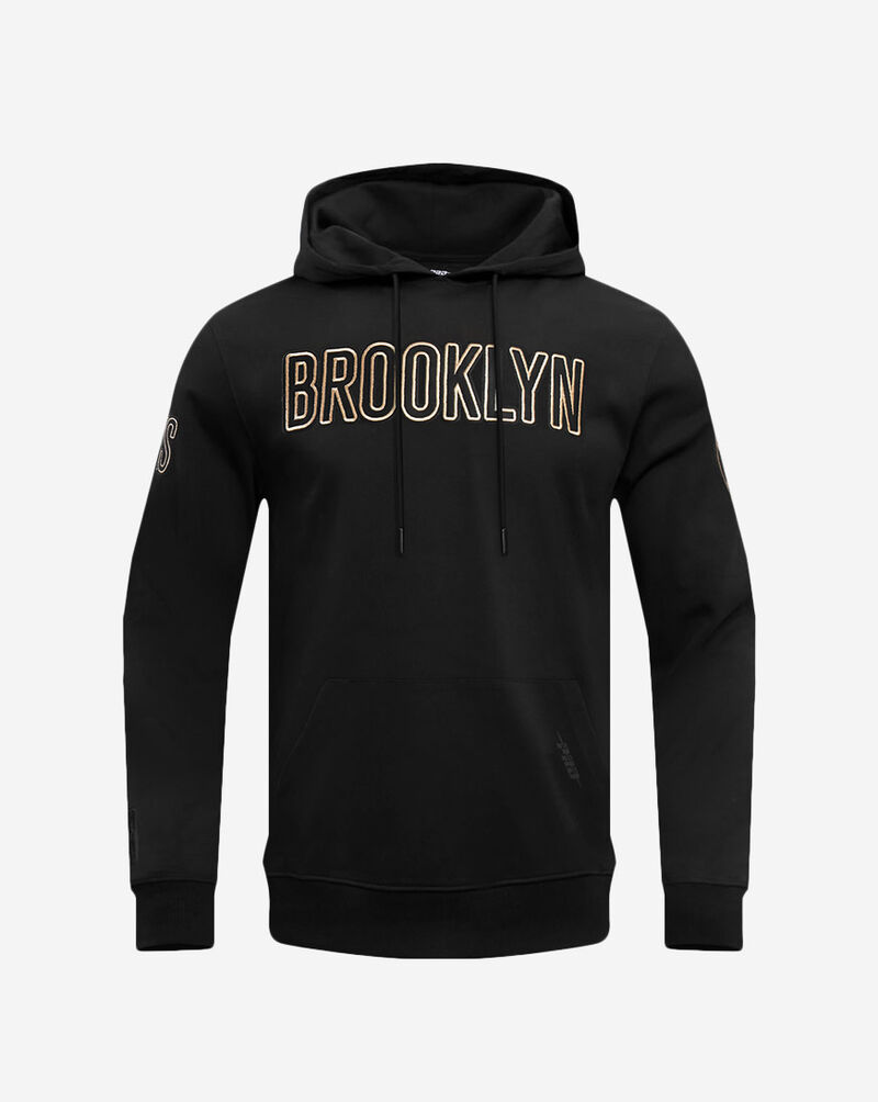 PRO STANDARD Black and Gold Brooklyn Nets Hoodie BBN5513628-BLK Black 1