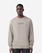 PRO STANDARD Pittsburgh Steelers Wingspam Drop Shoulder Long Sleeve Tee FPS2410446-TAU Beige 1