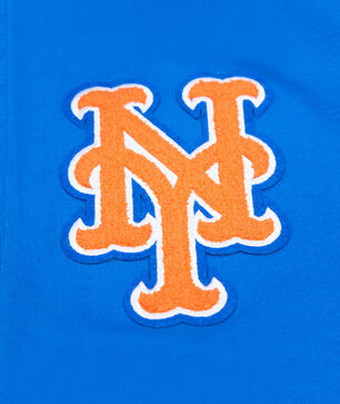 New York Mets Classic Chenille Double Knit Full-Zip Hoodie 