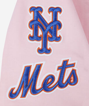 New York Mets Classic Chenille Double Knit Pull Over Hoodie 
