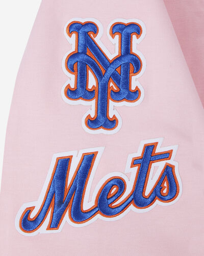 New York Mets Classic Chenille Double Knit Pull Over Hoodie 
