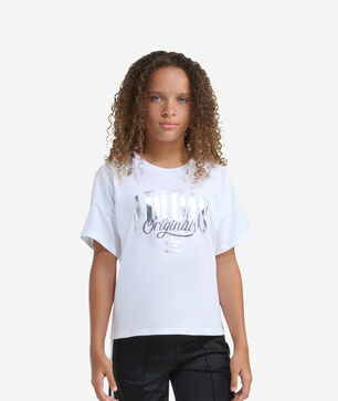 Kids' Silver Foil Logo Tee