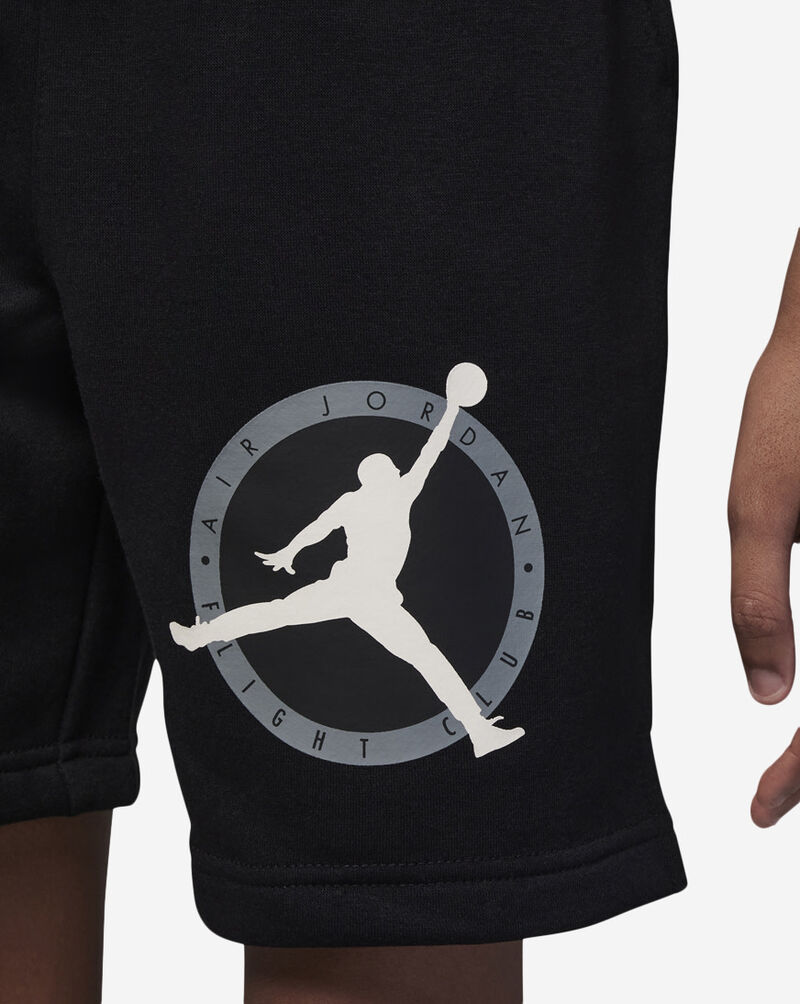 Shop Jordan Boy's (820) Flight MVP Fleece Shorts 95C104023 black