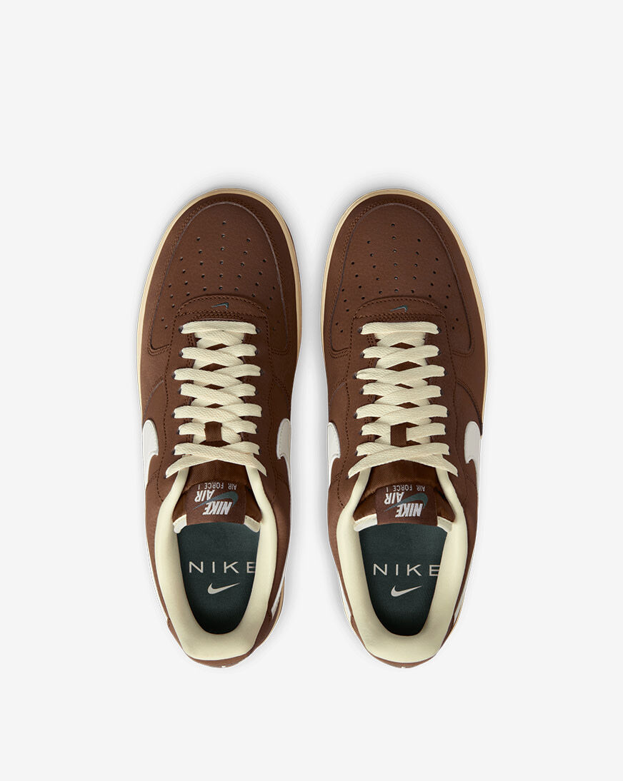 Nike air force store 1 low brown suede