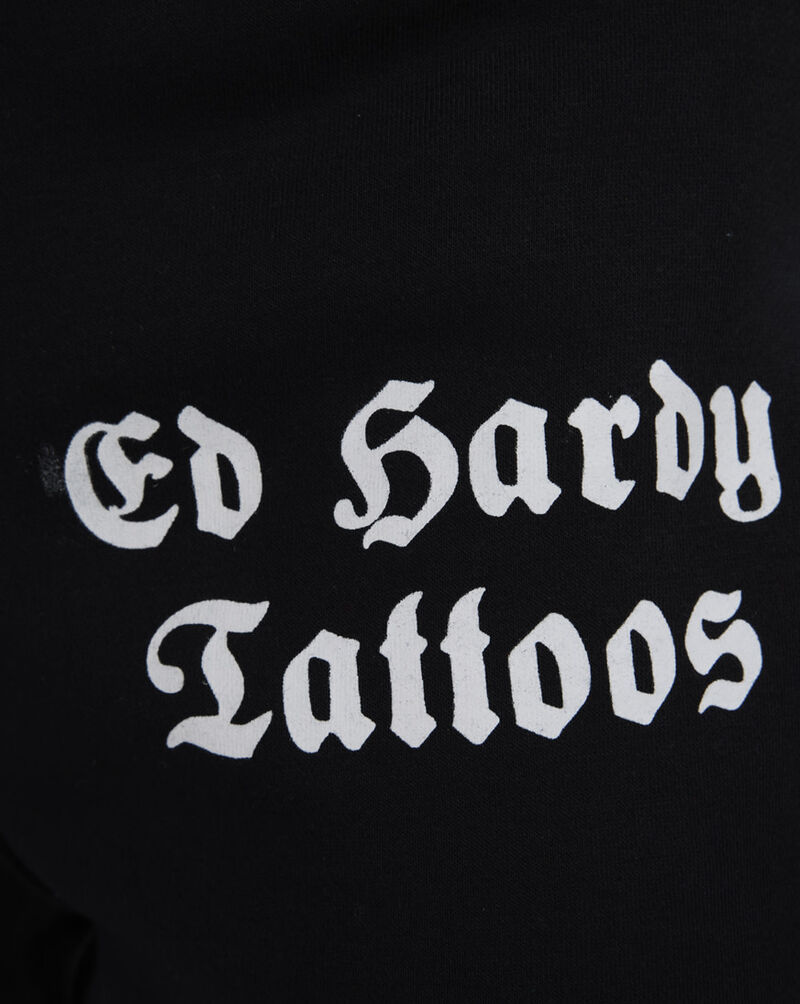 Ed Hardy Skull Flames Fleece Pants EHM80067RS-BLK Black 3