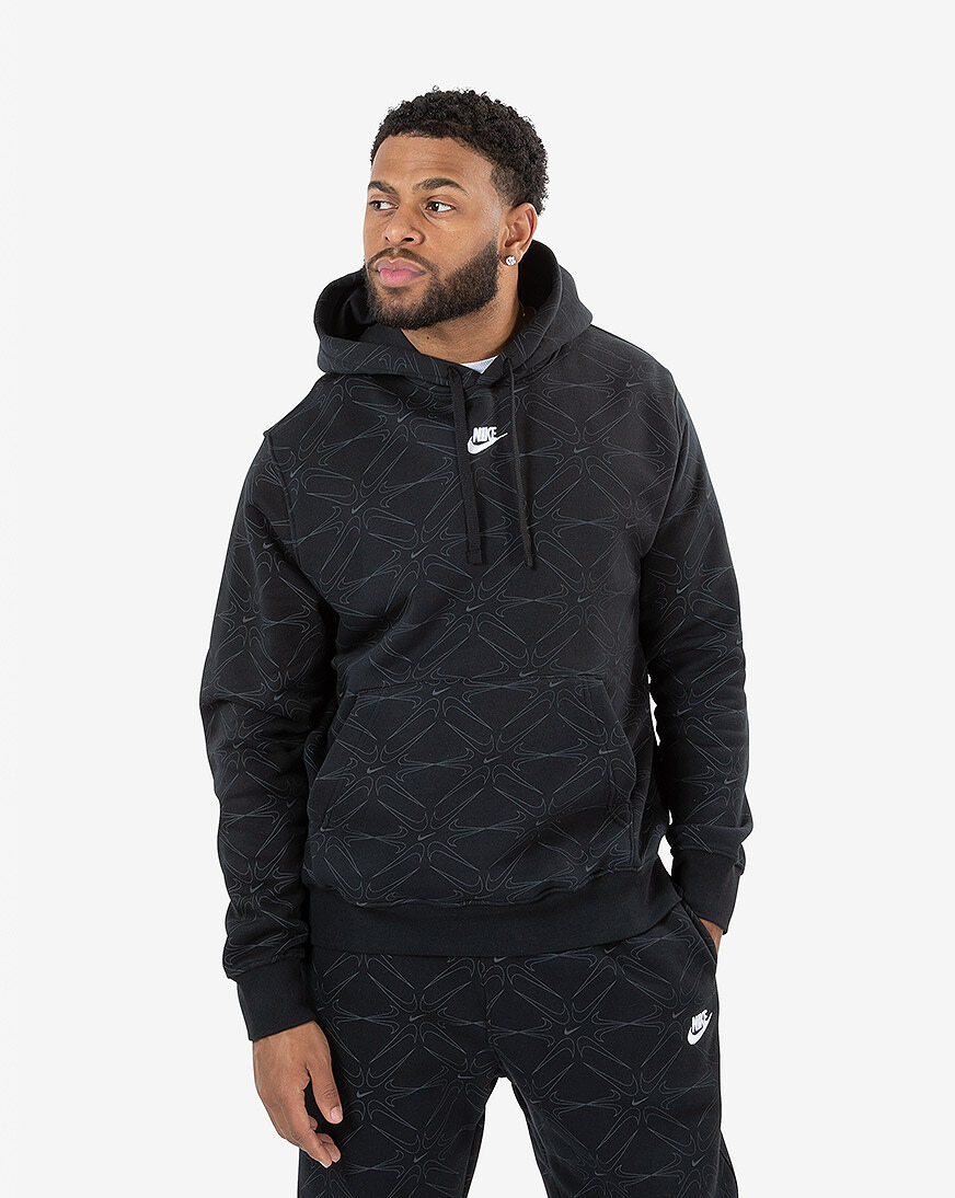 nike club all over print moletom com capuz