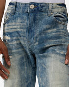 Smoke Rise Vintage Washed Rip and Repair Jean JP25504-BLU Blue 3