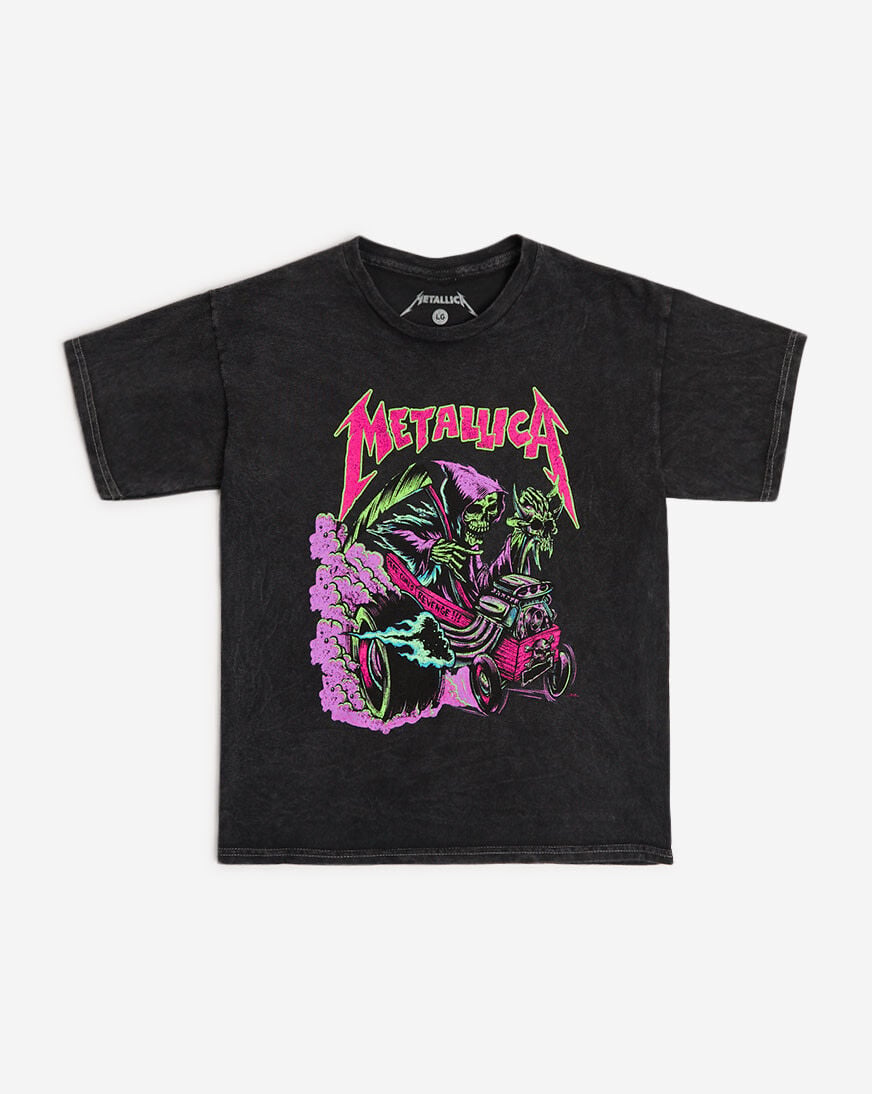 Shop Graphic Tees Kids' Metallica Electric Skull Tee MET143224