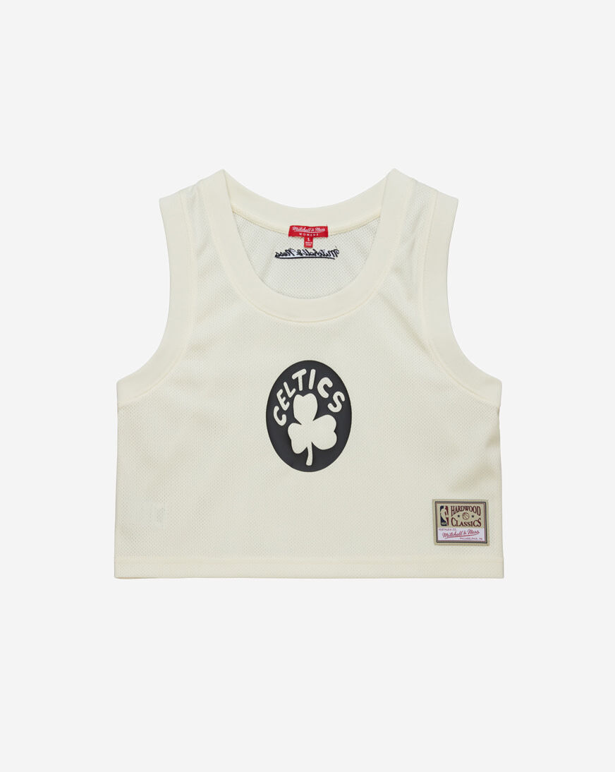 Shop Mitchell Ness Boston Celtics Crop Tank TP8487-BCECREA