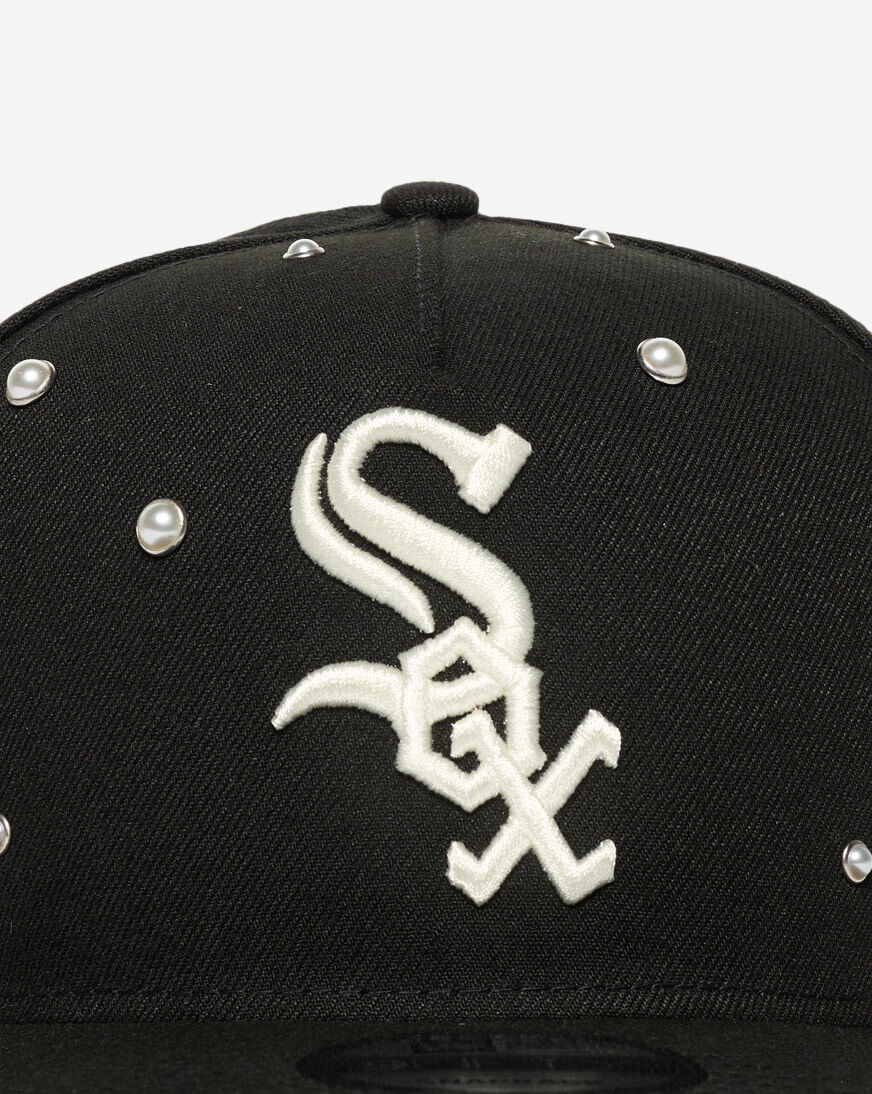 バナナマンxNEWERA バ9TWENTY RETRO CROWNCAP BLK Shop New Era 9Fifty Chicago White Sox Pearls A-Frame Snapback Hat