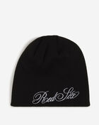 New Era Boston Red Sox Script Oversized Logo Knit  60981484 Black 1