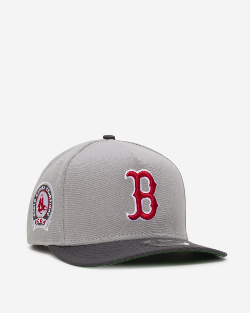 New Era 9Fifty Boston Red Sox A-Frame Graphite Red Snapback Hat 70886284 Grey 1