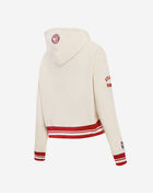 Atlanta Hawks Classic Rib Fleece Cropped Pullover Hoodie