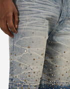 Smoke Rise Smiley Doodle Denim Short JS26S496SNZ-BLU Blue 3