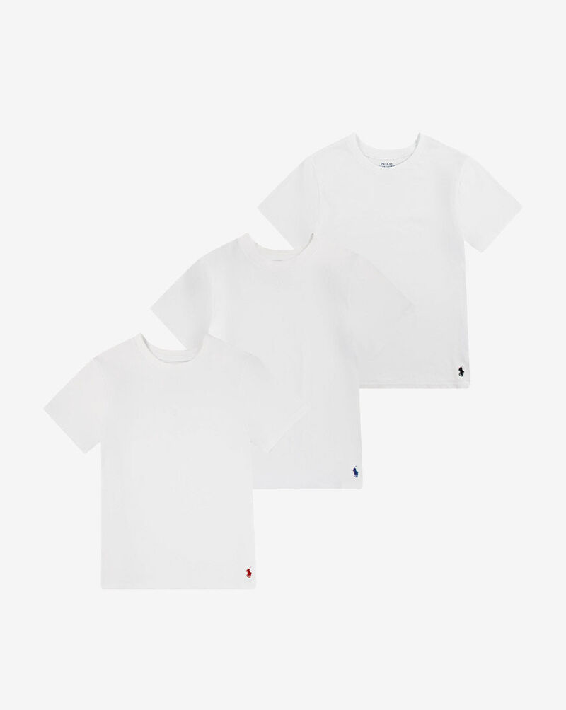 Polo Ralph Lauren Boys' 3-Pack Classic Fit Crew Tee (8-20) 9P5030-E69 Multi 1