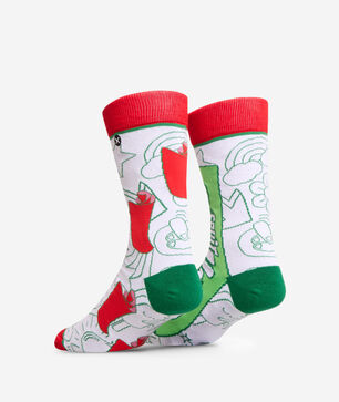 Fruit Roll Ups Split Crew Straight Socks
