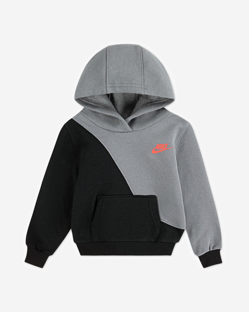 Shop Nike Little Kids' NSW Fleece Pullover Hoodie 86M714-023 black