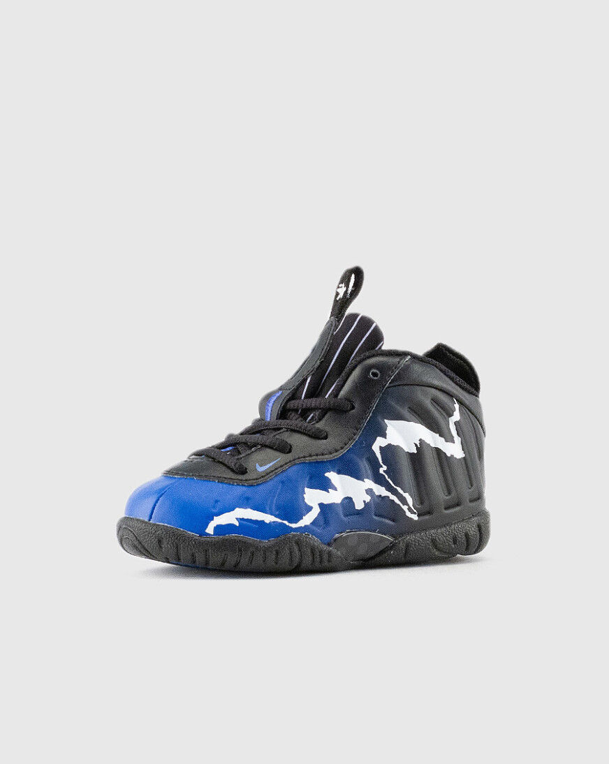 nike little posite one black and blue