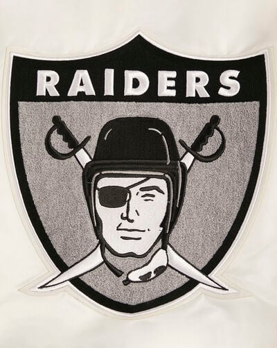 Las Vegas Raiders Retro Classic Rib Satin Jacket Las Vegas Raiders Retro Classic Rib Satin Jacket