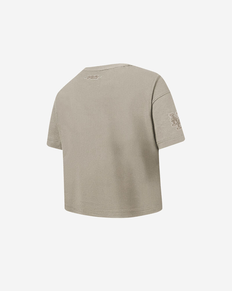 PRO STANDARD Big Girls' New York Mets Neutral Boxy Tee LNMBA314948-TAU Beige 3