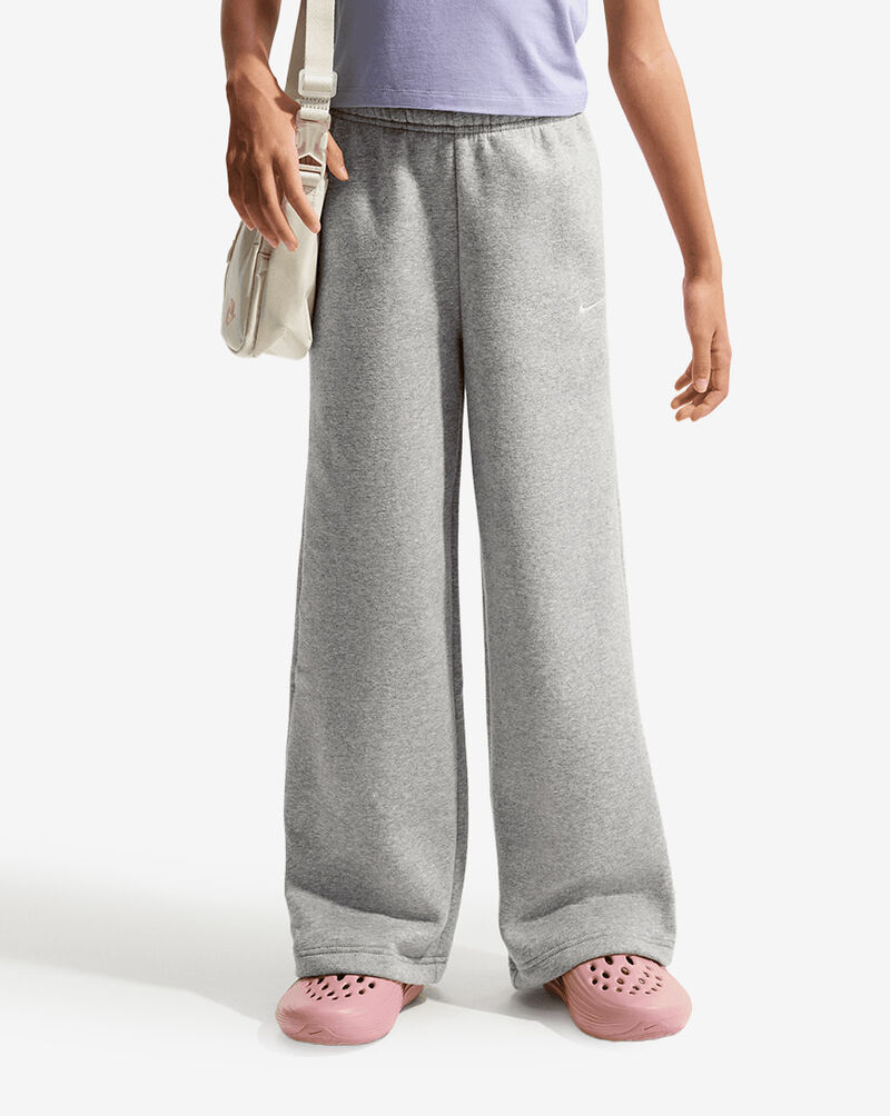 Nike Big Kids' NSW Studio Fleece Open-Hem Pants IM4973-063 Grey 1
