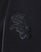 Chicago White Sox Triple Black Double Knit Full-Zip Hoodie