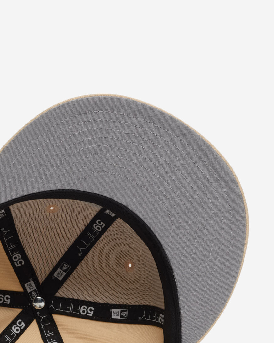 Shop New Era 59Fifty Los Angeles Dodgers Fitted Hat 71015768 cream