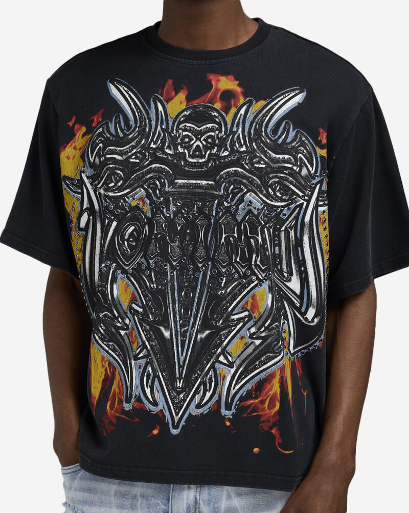 Smoke Rise Luminous T-Shirt KT25577SN-BLK Black 3