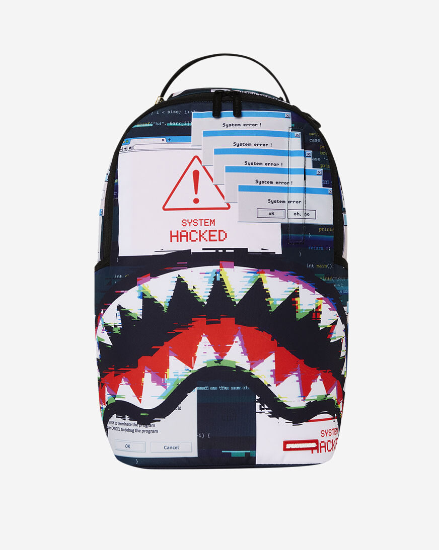Shop Sprayground Hacked Shark DLXR Backpack B7410 multi | SNIPES USA