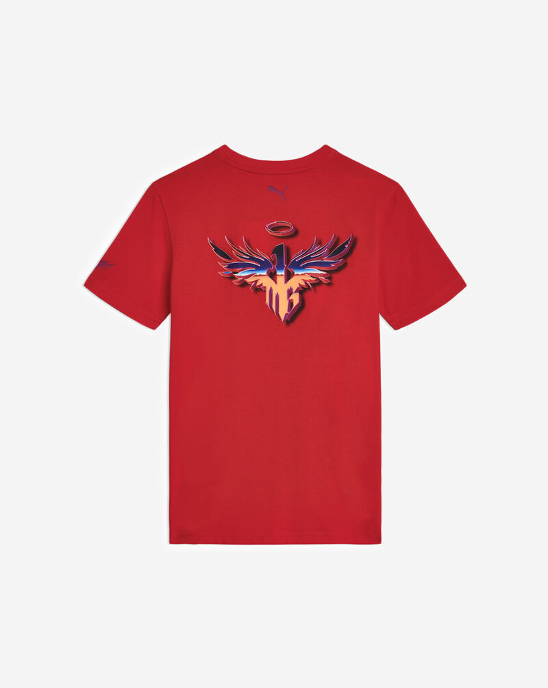 Puma Grade School Melo X Super Nova CTN Jersey Tee PSP26M9T-21369 Red 3