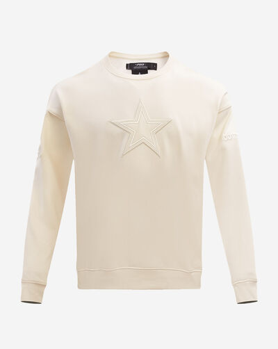 Dallas Cowboys Neutral Drop Shoulder Fleece Crewneck