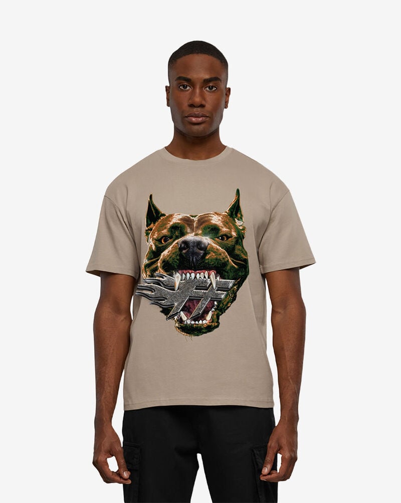 Forgotten Faces Forgotten Pit Bull Tee FOFUS139-03872 Beige 1
