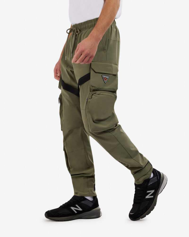 Life Code Nylon Cargo Pants 13P03-OV Green 2