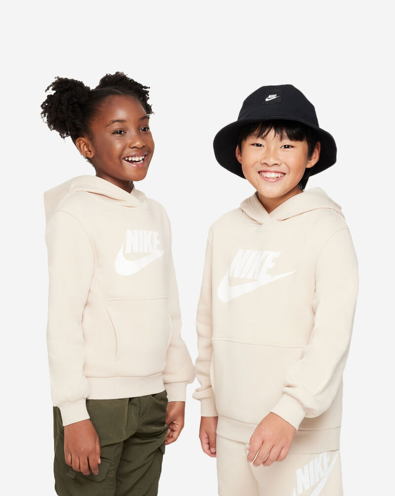 Shop Nike Grade School NSW Club Fleece Hoodie FD2988-126 beige | SNIPES USA