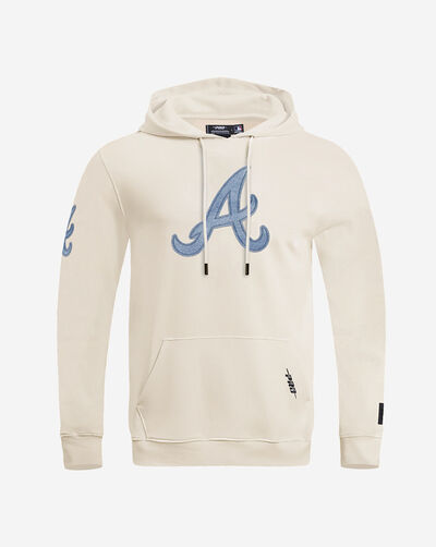 Atlanta Braves Varsity Blues Fleece Pull Over Hoodie 