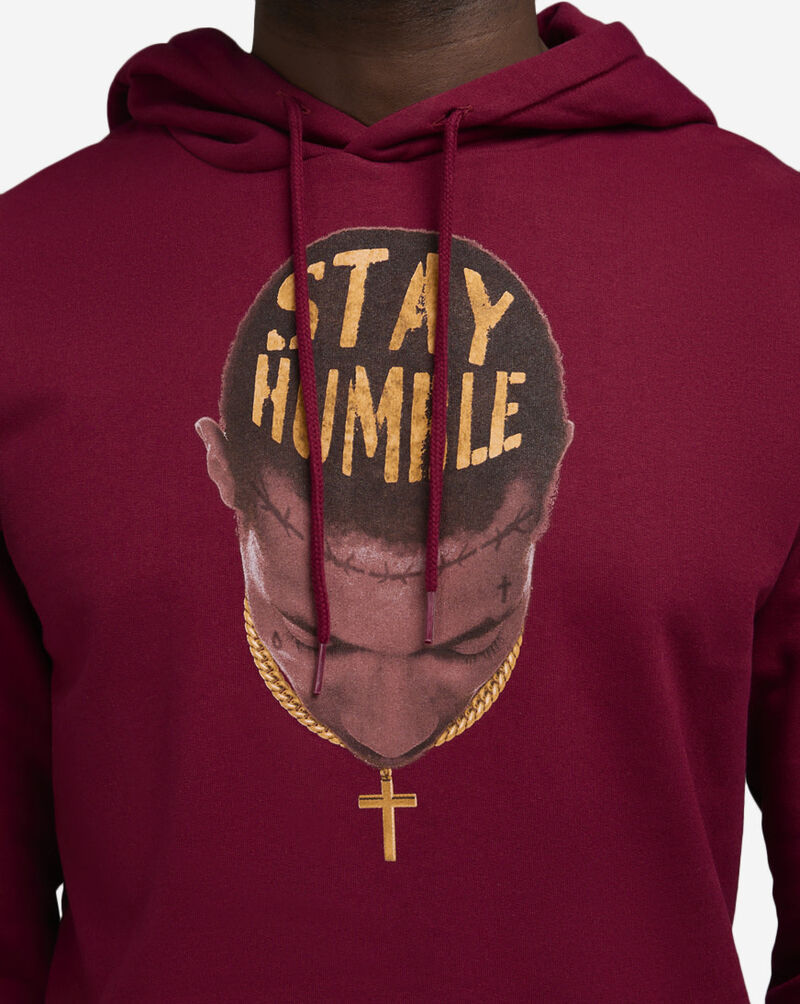 Urban Classics Stay Humble Hoodie  MTUS322-00606 Red 3
