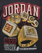 Jordan Big Kids' 6 Rings Tee 95F417-G0T Black 2