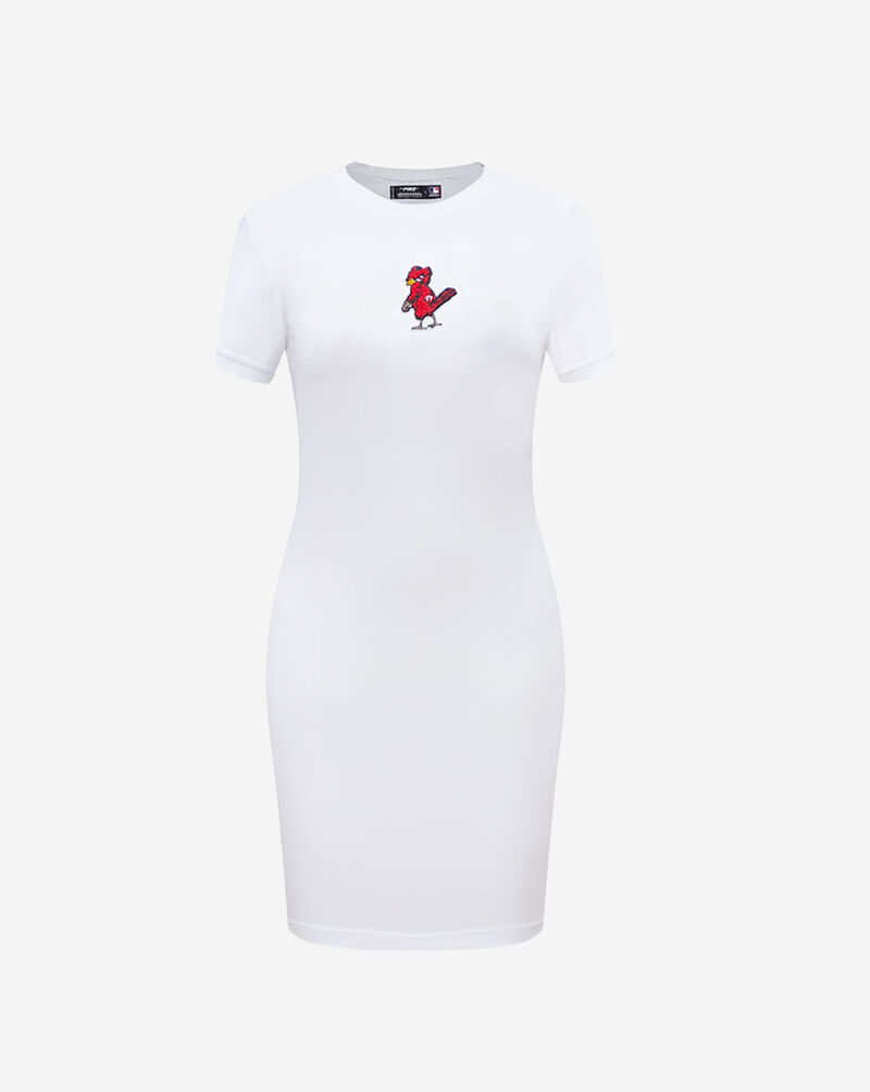 PRO STANDARD St. Louis Cardinals Classic Bodycon Dress LSCB37714-WHT White 1