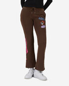 Von Dutch Fleece Patch Wide Leg Pants VND3B0239SN Brown 1