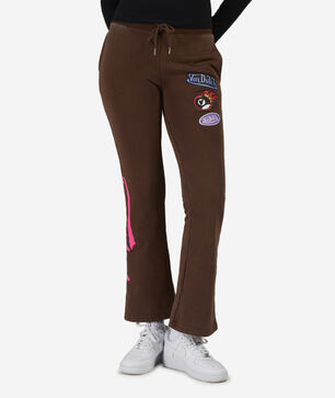 Fleece Patch Wide Leg Pants