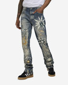 Smoke Rise Stacked Doodle Multi Patch Jean JP24528SNZ-BLU Blue 1